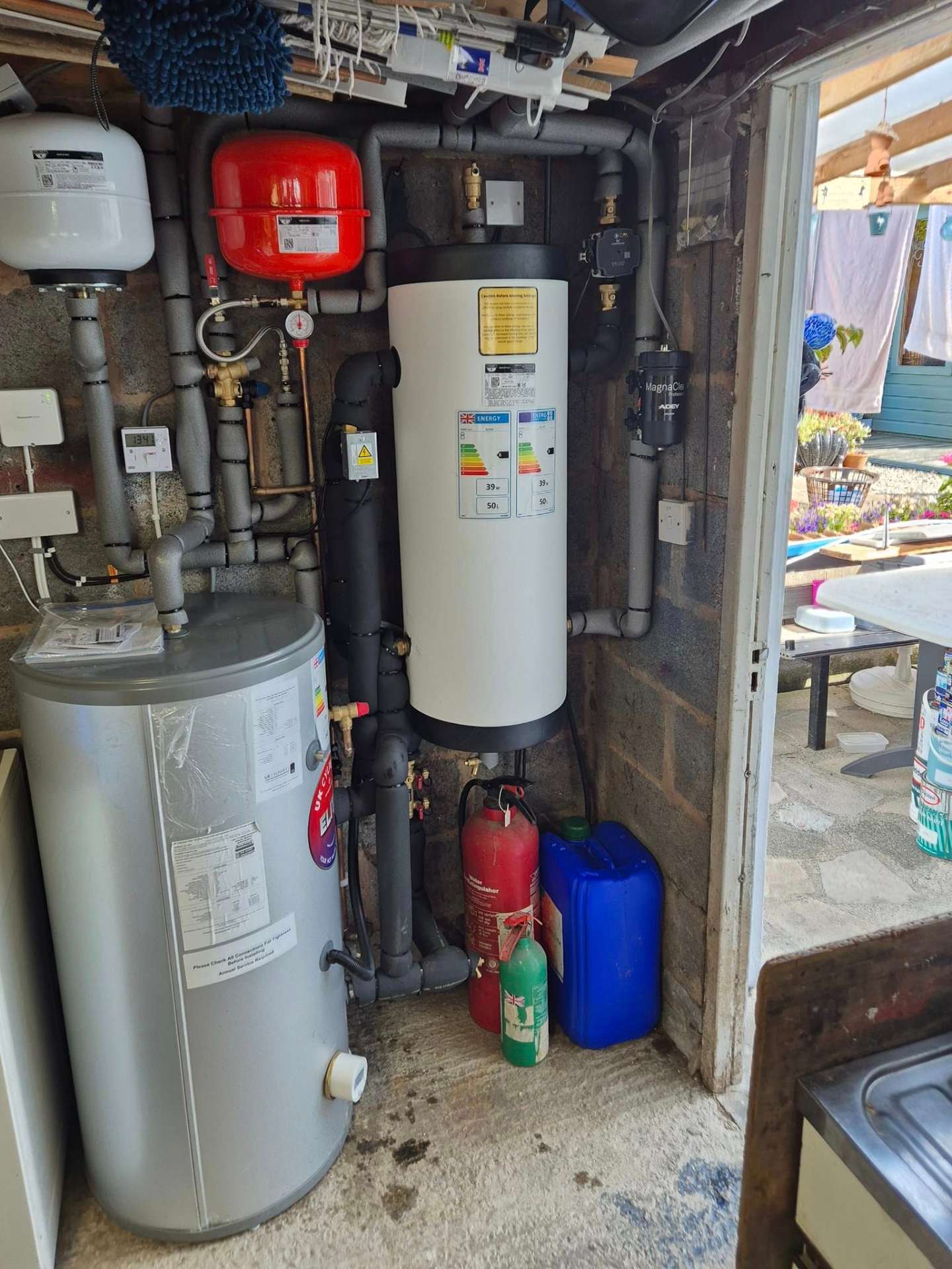 Water heaters and piping system