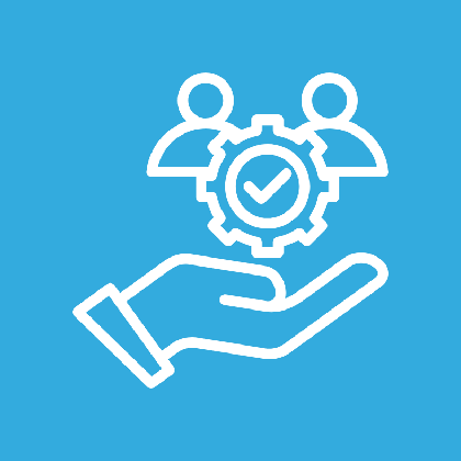 Hand supporting teamwork concept