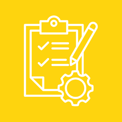 Checklist and setting icon